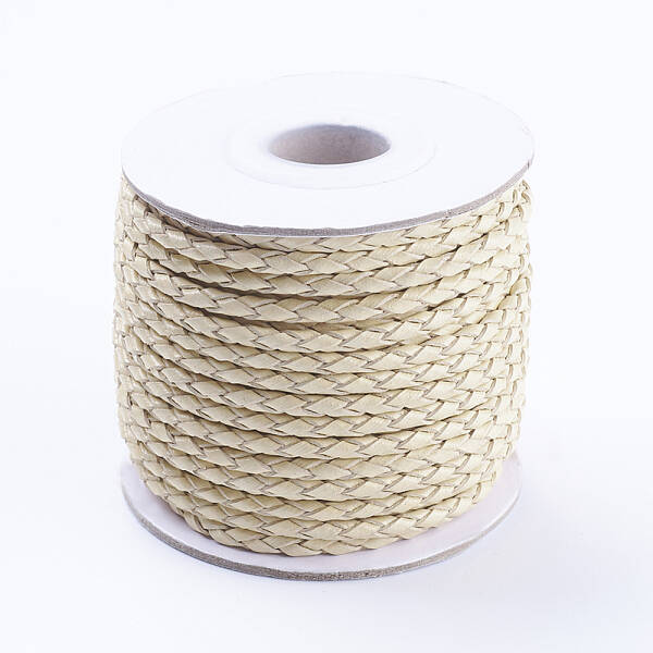 Round Braided Cowhide Cords