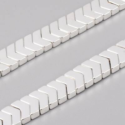 Electroplated Non-magnetic Synthetic Hematite Beads Strands