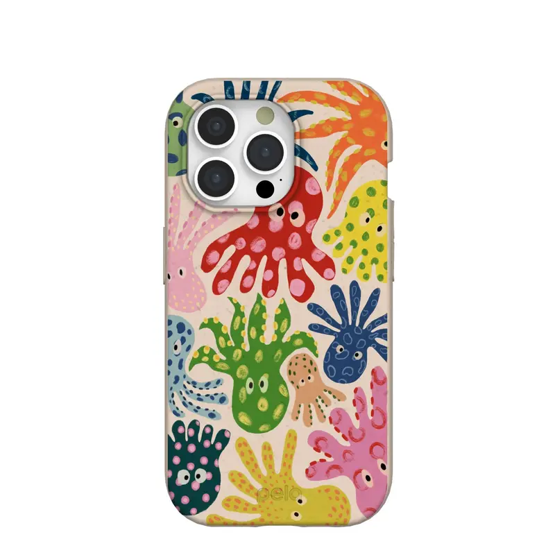 Seashell Octopi iPhone 15 Pro Case