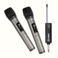 Wireless Microphone, Rechargeable Handheld Microphone, KTV Handheld Microphone System, Professional Microphone for Home KTV P...