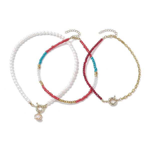 Shell Pearl Beaded Necklaces for Women