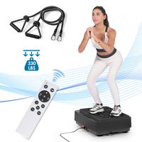 Full Body Vibration Plate - Home Gym Kit with Bands! Activate Muscles, Burn Fat - 300LBS+ Capacity