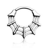 Oufer 16G Spider Web Hinged Segment Septum Ring