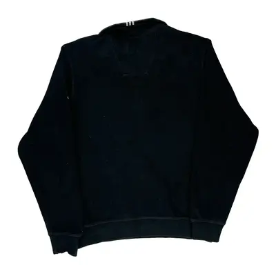 Adidas 1/4 Zip - Small Black Cotton Blend