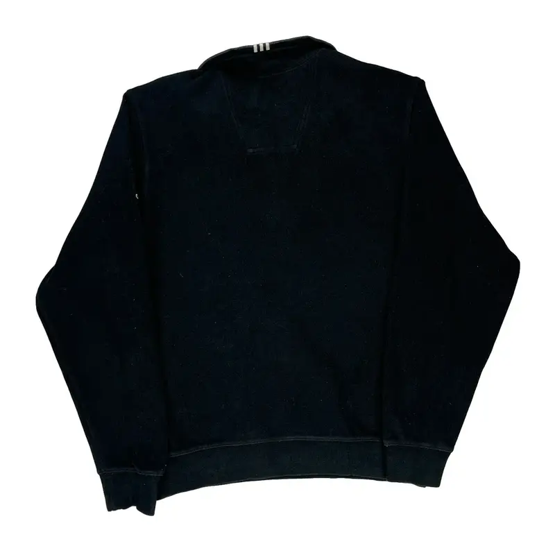 Adidas 1/4 Zip - Small Black Cotton Blend