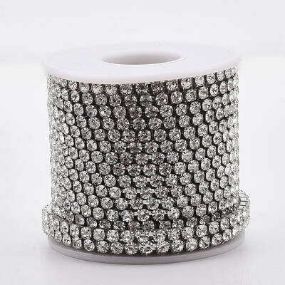 304 Stainless Steel Rhinestone Strass Chains
