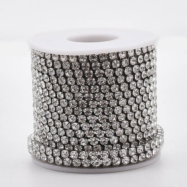304 Stainless Steel Rhinestone Strass Chains