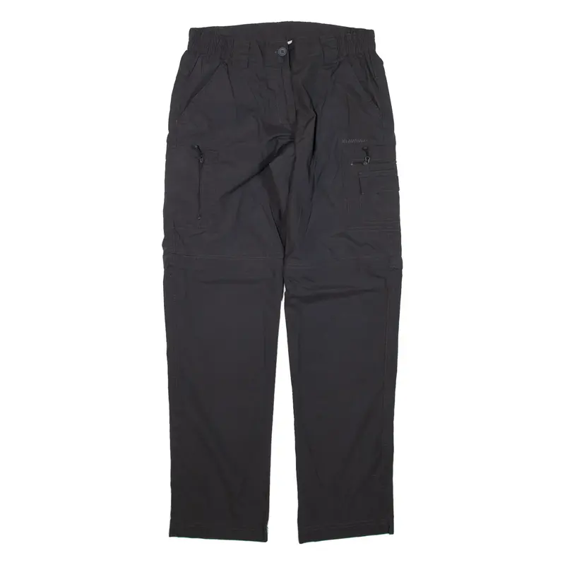 KILIMANJARO Cargo Zip-off Trousers Grey Regular Straight Womens W28 L31