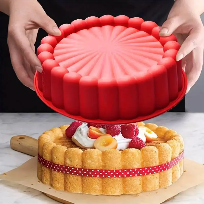 Silicone Cake Mold, 1 Count Round Cake Pan, Non-stick Cake Baking Mold, Baking Mould for Wedding, Summer Essentials