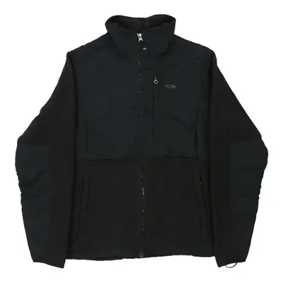 Champion Fleece Jacket - Small Black Polyester
