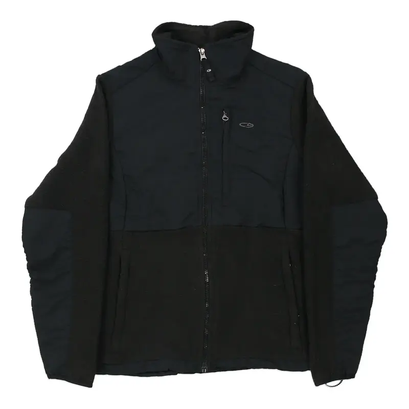 Champion Fleece Jacket - Small Black Polyester