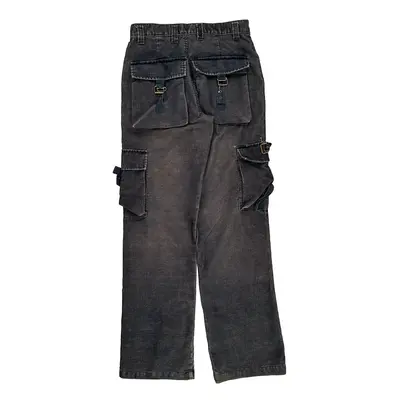 Unbranded Cargo Trousers - 28? Waist Black Polyester Blend