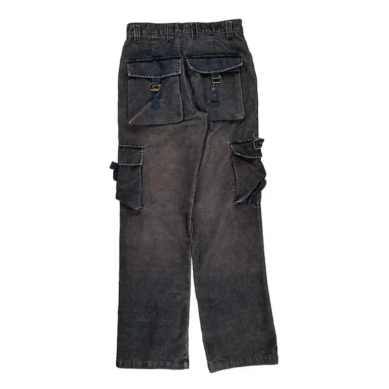 Unbranded Cargo Trousers - 28? Waist Black Polyester Blend