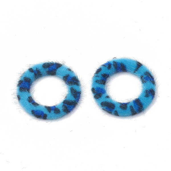 Faux Mink Fur Covered Pendants