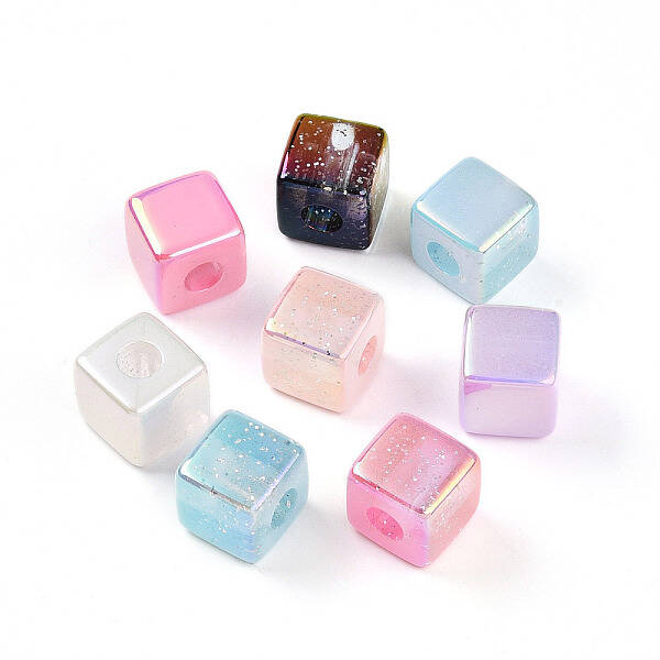 Transparent UV Plating Acrylic Beads