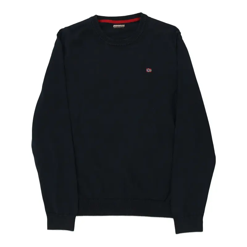 Napapijri Jumper - Medium Navy Cotton