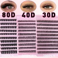 Individual False Eyelashes, 1 Box Mixed Length Natural Look Eyelash Extension Kit, Self Grafting Curl Eyelashes Diy Eyelash C...
