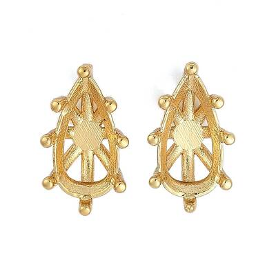 Brass Stud Earring Findings