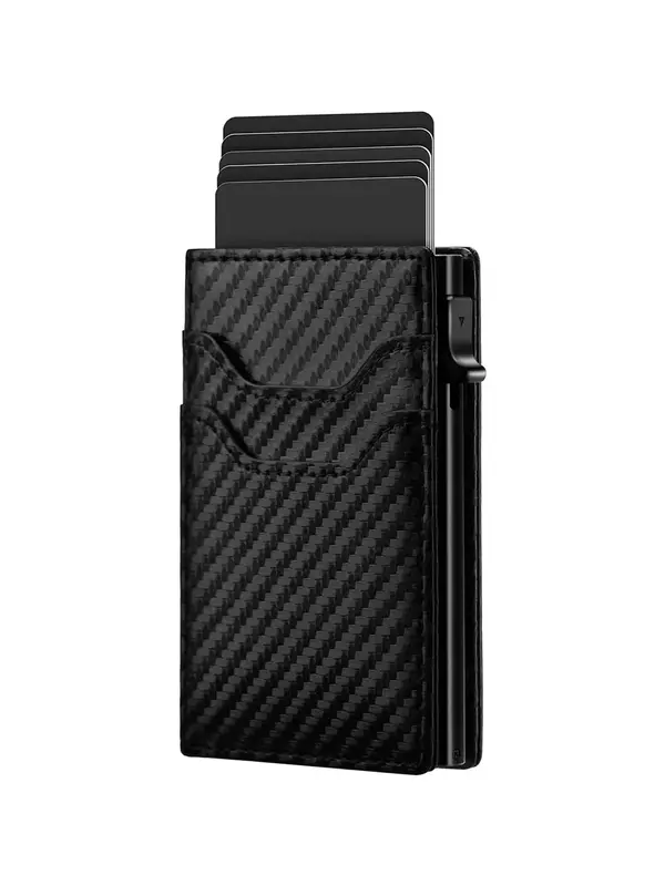 Minimalist Casual Plain Cardholders, Business Style Portable Multi-card Holder Wallet for Men, Everyday Purse, Business RFID ...