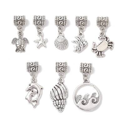 Marine Theme Tibetan Style Alloy Pendants