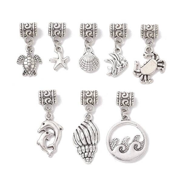 Marine Theme Tibetan Style Alloy Pendants