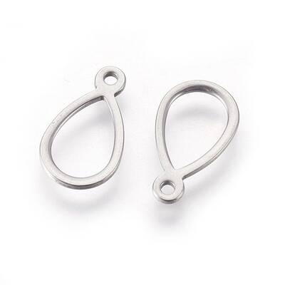 Tarnish Resistant 304 Stainless Steel Open Pendants