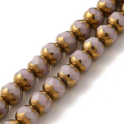 Opaque Solid Color Glass Beads Strands