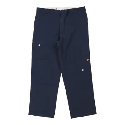 Dickies Trousers - 39W 31L Navy Polyester Blend