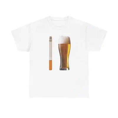 BEER AND CIG COMBO - GRAPHIC TEE