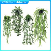 Outdoorfun 4 Packs Fake Hanging Plants Artificial Decor Faux Potted Greenery Hanging Plants Indoor for Room Home Shelf Outdoo...