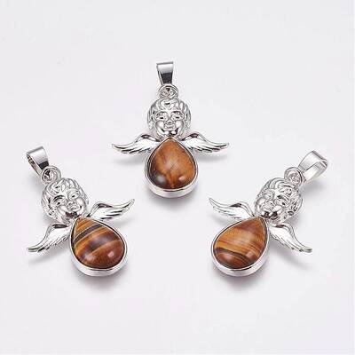 Natural Tiger Eye Pendants