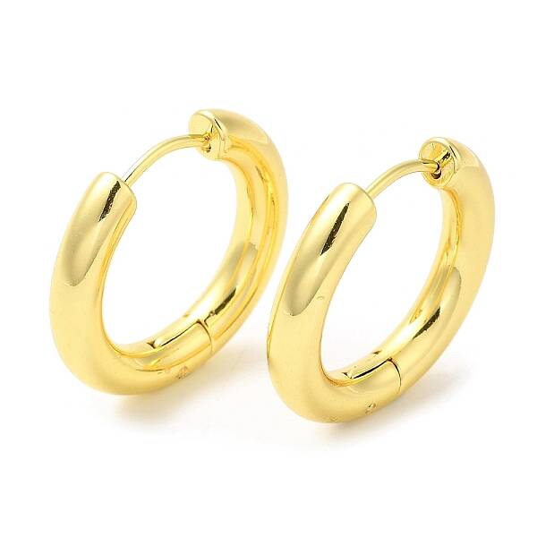 Rack Plating Brass Huggie Hoop Earrings for Women