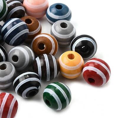 Printed Schima Wood Beads