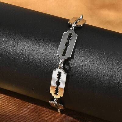 304 Stainless Steel Rectangle Link Chains Bracelets for Men & Women