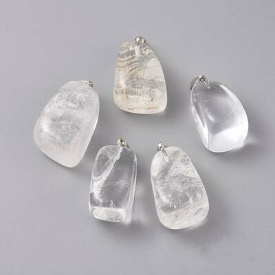 Natural Quartz Crystal Pendants