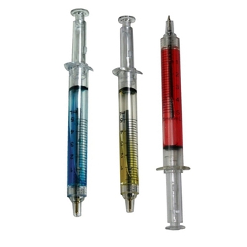 150 Promotional Ballpoint Clicker Syringe Pens - Medical Themed