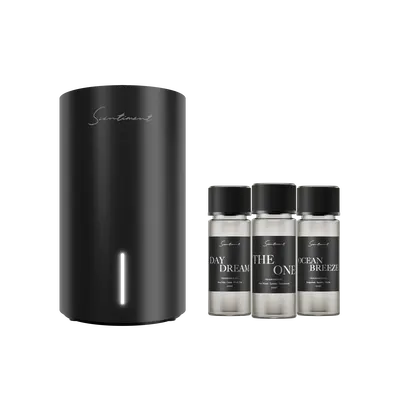 Scentiment Diffuser Mini 2 LE (Late Edition) Discovery Kit - Smart Portable Cold-Air Diffuser with Wi-Fi & Touch Controls, Lo...