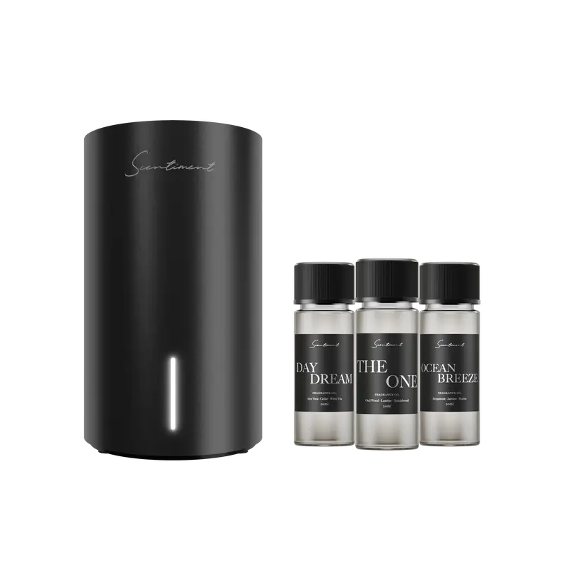 Scentiment Diffuser Mini 2 LE (Late Edition) Discovery Kit - Smart Portable Cold-Air Diffuser with Wi-Fi & Touch Controls, Lo...