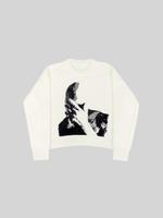 Women's Figure Print Round Neck Sweater, Casual Cozy Fitted Long Sleeve Jumper, Ladies Fall & Winter Knitwear for Everyday...