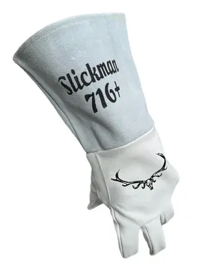 Slickman 716 Plus Elk Leather Tig Welding Glove - Premium Breathable & UV Protective for Adults - Comfortable & Durable Weldi...