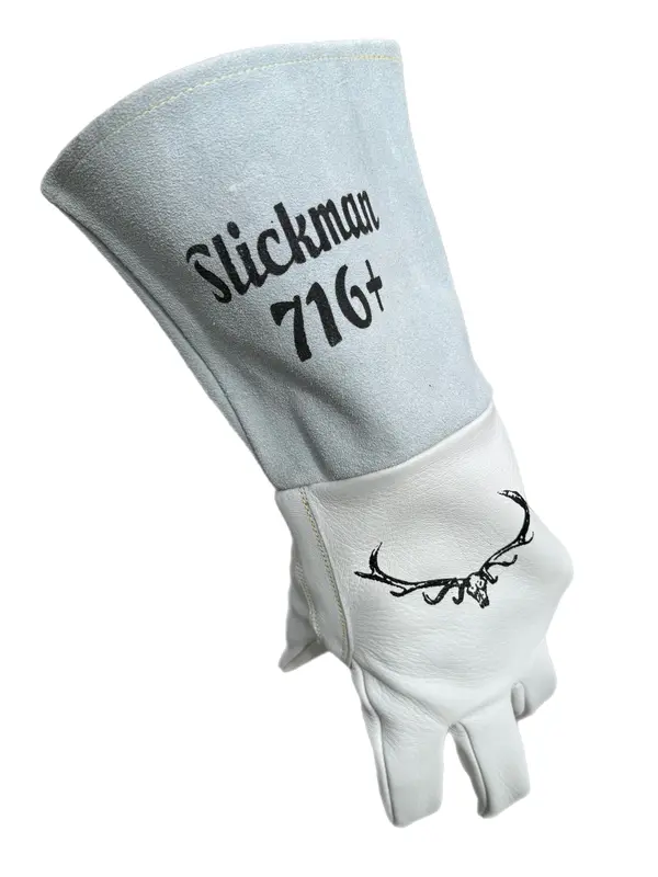 Slickman 716 Plus Elk Leather Tig Welding Glove - Premium Breathable & UV Protective for Adults - Comfortable & Durable Weldi...