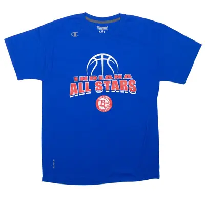 CHAMPION Vapor Indiana All Stars USA T-Shirt Blue Short Sleeve Mens M