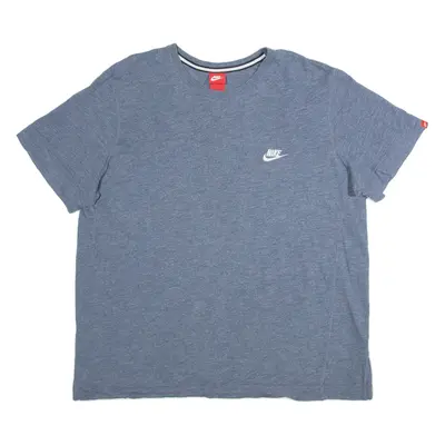 NIKE Mens T-Shirt Blue 2XL