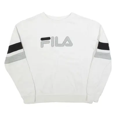 FILA Mens Sweatshirt White M