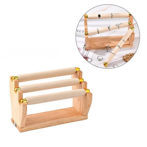Wood Finger Ring Display Stands