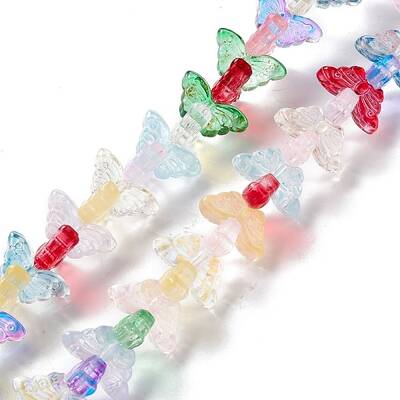 Transparent Glass Beads Strand