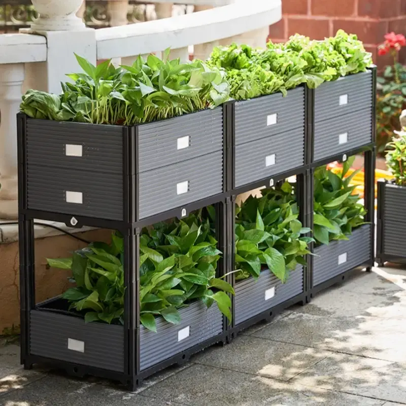 [Gardener's Choice] 3-6 pcs Stackable Raised Garden Beds, Outdoor/Indoor Planters, up to 10 Different Configs Decided by you,...