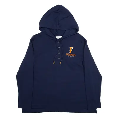 CHAMPION Fullerton Titans Mens Blue Hoodie USA M