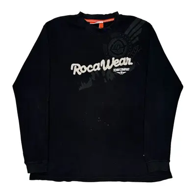 Rocawear Graphic Long Sleeve T-Shirt - 2XL Black Cotton | Size: xx-large