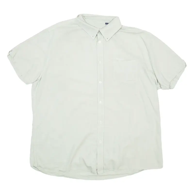 BEN SHERMAN Mens Plain Shirt Green 2XL